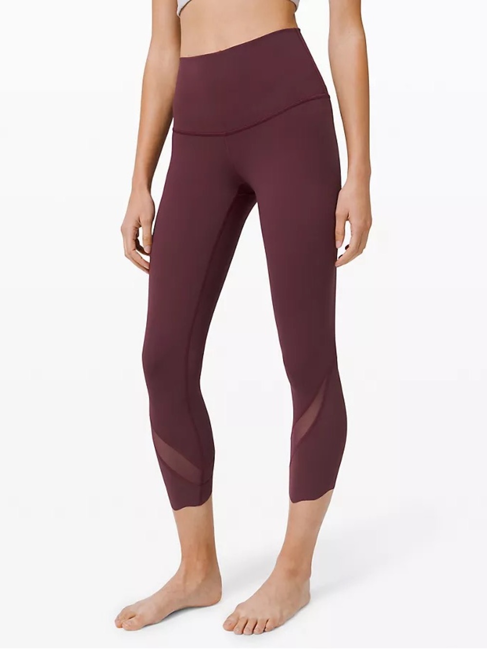 Lululemon Wunder Under Scalloped Hem High-Rise Crop 23